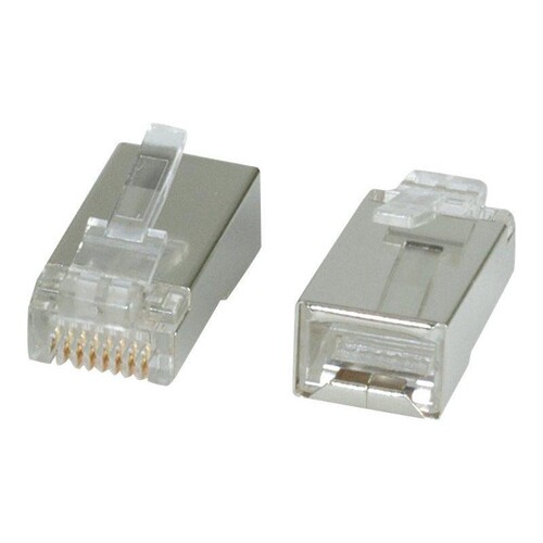 ROLINE Secomp - Netzwerkanschluss - RJ-45 (M) - abgeschirmt - CAT 5e (Packung mit 10) Produktbild Additional View 3 L