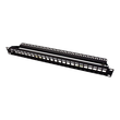 ROLINE Leeres Keystone-Patchpanel - CAT 5e/6/6a - STP - Schwarz - 48.3 cm (19") Produktbild
