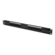 DIGITUS Professional DN-91616U - Patch Panel - CAT 6 - UTP - RJ-45 X 16 - Schwarz, RAL 9005 - 1U - 4 Produktbild Additional View 1 S