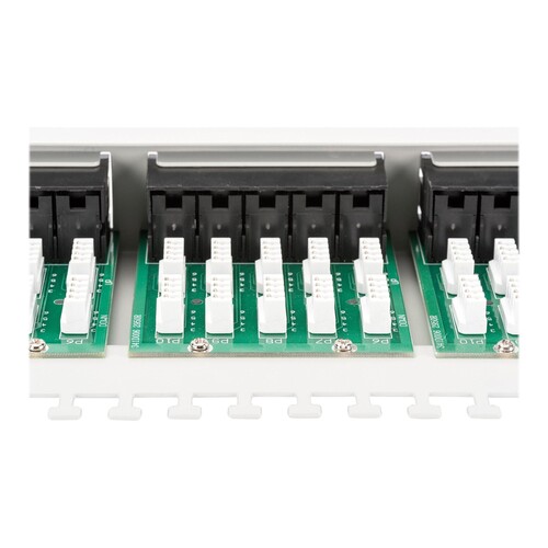DIGITUS CAT 3 ISDN Patch Panel, ungeschirmt, grau Produktbild Additional View 2 L