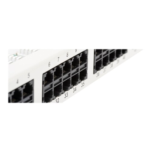 DIGITUS CAT 3 ISDN Patch Panel, ungeschirmt, grau Produktbild Additional View 4 L