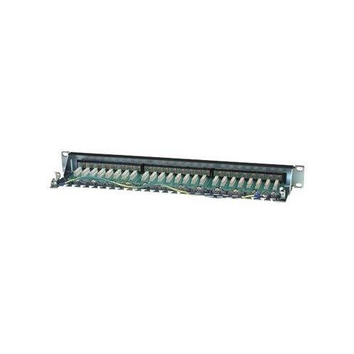 Intellinet 24-Port Cat6 Patchpanel, geschirmt, 24 Ports, FTP, 1 HE, Klemmleisten mit 90 Grad abgewin Produktbild Additional View 2 L
