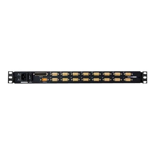 ATEN Slideaway CL5716N - KVM-Konsole mit KVM-Switch - 16 Anschlüsse - PS/2, USB - 48.3 cm (19") Produktbild Additional View 2 L