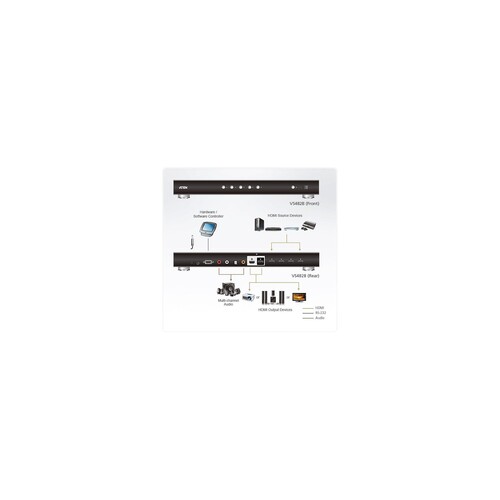 ATEN VS482B - Video/Audio-Schalter - 4 x HDMI Produktbild Additional View 4 L