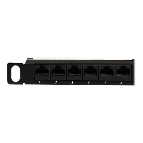 StarTech.com 24 Port 0.5U Cat5e Patch Panel - RJ45 Ethernet Rack Mount Cat 5e 110 Patch Panel - Rack Produktbild Additional View 2 L