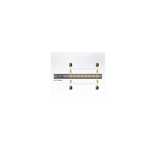 ATEN CL3116 - KVM-Konsole - PS/2, USB - 47 cm (18.5") Produktbild Additional View 3 L