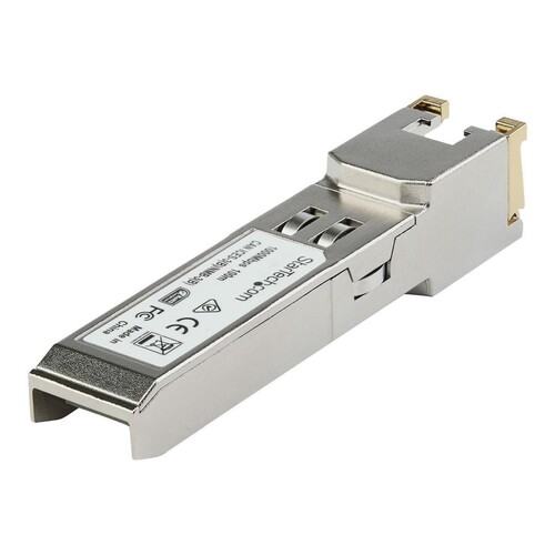 StarTech.com GLCTEST SFP Transceiver Modul (1000BASE-T, Kupfer, Cisco GLC-TE-kompatibles SFP-Modul, Produktbild Additional View 2 L