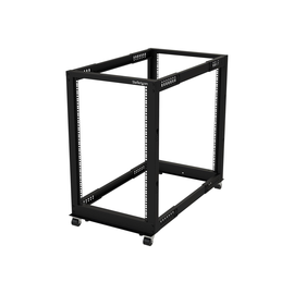 StarTech.com 19-Zoll Serverschrank - 18HE Laborgestell - Tiefenverstellbar 56 bis 102 cm, Tragfähigk Produktbild