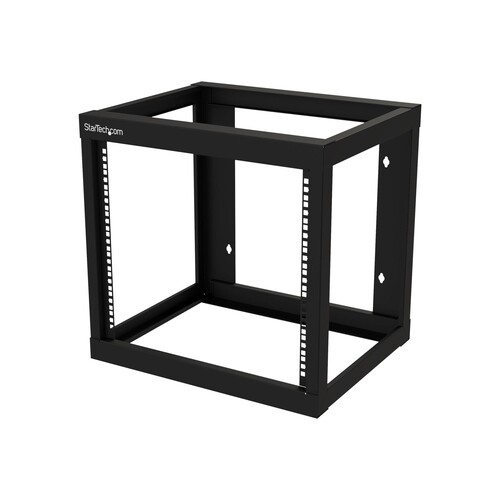 StarTech.com 9U 19" Wall Mount Network Rack 17" Deep 2 Post Open Frame for Server Room/Data/AV/IT/Co Produktbild Front View L