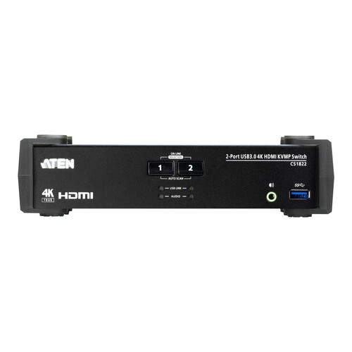 ATEN CS1822 KVMP Switch - KVM-/Audio-/USB-Switch Produktbild Additional View 2 L