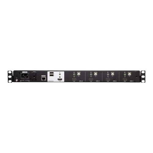 ATEN CL3884NW - KVM-Konsole mit KVM-Switch - 4 Anschlüsse - USB - 47 cm (18.5") Produktbild Additional View 4 L