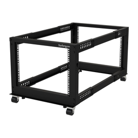 StarTech.com 19-Zoll Serverschrank - 8HE Laborgestell - Tiefenverstellbar 56 bis 102 cm - Tragfähigk Produktbild
