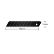 Ersatzklinge 18mm für Schneidemesser HM-100.18 / HP-100.18 schwarz Hansa 41-1311.702 (PACK=10 STÜCK) Produktbild Additional View 1 S