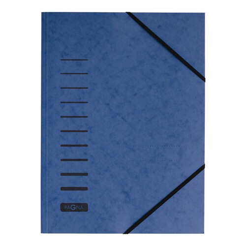 Eckspanner A4 blau mit Gummizug Karton Pagna 24001-02 Produktbild