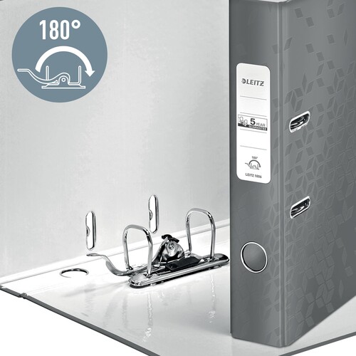 Ordner 180° WOW A4 50mm rot metallic Leitz 1006-00-26 Produktbild Additional View 4 L