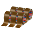Aktion Klebeband Tesapack 4124 ultra strong 50mmx66m braun PVC leise abrollbar extrem reißfest Tesa (PACKUNG=6 ROLLEN á 66 METER) Produktbild Additional View 1 S