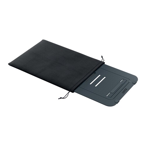 Laptopständer Ergo Ultraflach bis 17" höhenverstellbar dunkelgrau Leitz Aluminium  6346-00-89 Produktbild Additional View 3 L