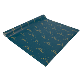 Weihnachts-Geschenkpapier 5mx50cm 80g Christmas tree petrol Sigel GP124 Produktbild