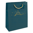 Weihnachts-Tragetasche 26x33x12cm Christmas tree petrol Sigel GT034 (PACK=5 STÜCK) Produktbild