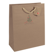 Weihnachts-Tragetasche 26x33x12cm Kraftkarton Christmas with apples Sigel GT040 (PACK=5 STÜCK) Produktbild