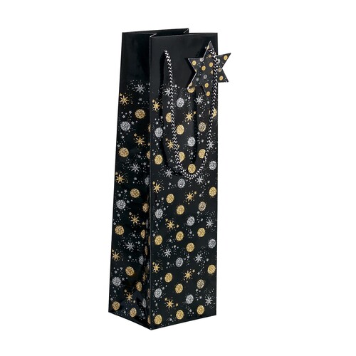 Weihnachts-Tragetasche 10x35x8cm Stardust Sigel GT030 (PACK=5 STÜCK) Produktbild