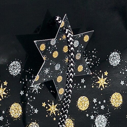 Weihnachts-Tragetasche 17x23x9cm Stardust Sigel GT029 (PACK=5 STÜCK) Produktbild Additional View 1 L