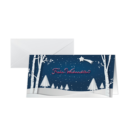 Weihnachts-Faltkarten inkl. Umschläge DIN lang Pop-up winter landscape Sigel 250g DS087 (PACK=25 KARTEN + 25 KUVERT) Produktbild