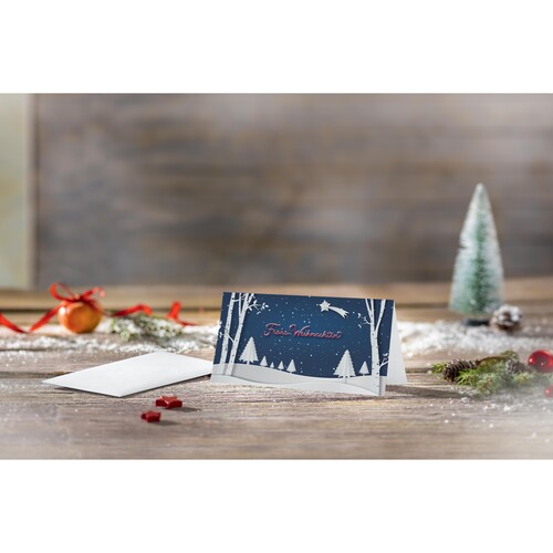 Weihnachts-Faltkarten inkl. Umschläge DIN lang Pop-up winter landscape Sigel 250g DS087 (PACK=25 KARTEN + 25 KUVERT) Produktbild Additional View 2 L