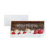 Weihnachts-Faltkarten inkl. Umschläge DL red-white Christmas with dark wood Sigel 250g  DS090 (PACK=25 KARTEN + 25 KUVERT) Produktbild
