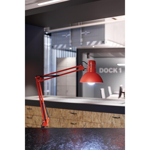 Tischleuchte LED MAULstudy mit Klemmfuß rot 10W Maul 82011-25 Produktbild Additional View 1 L