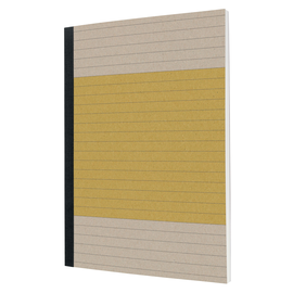 Notizbuch Softcover A5 liniert 80g leuchtgelb recycling SN100 Sigel Produktbild