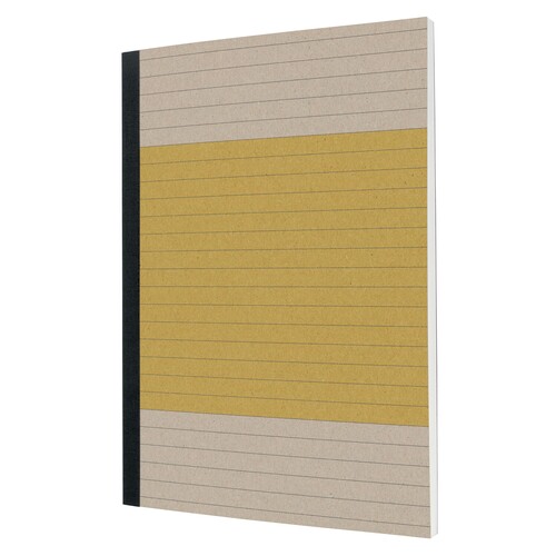 Notizbuch Softcover A5 liniert 80g leuchtgelb recycling SN100 Sigel Produktbild Front View L