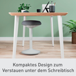 Sitzhocker Ergo Active mit Komfortsitz höhenverstellbar hellgrau Leitz 65440085 Produktbild Additional View 7 S
