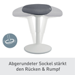 Sitzhocker Ergo Active mit Komfortsitz höhenverstellbar hellgrau Leitz 65440085 Produktbild Additional View 8 S