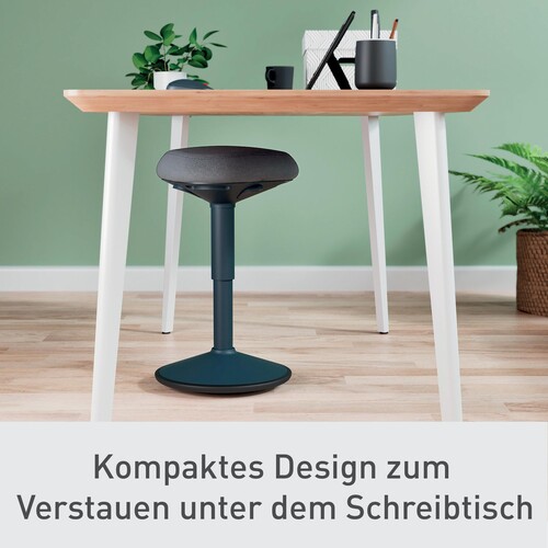 Sitzhocker Ergo Active mit Komfortsitz höhenverstellbar dunkelgrau Leitz 65440089 Produktbild Additional View 7 L