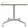 Sitz-/Steh-Schreibtisch Ergo Pneumatisch 80x60cm höhenverstellbar 75-114cm Leitz weiß 65360001 Produktbild Additional View 1 S