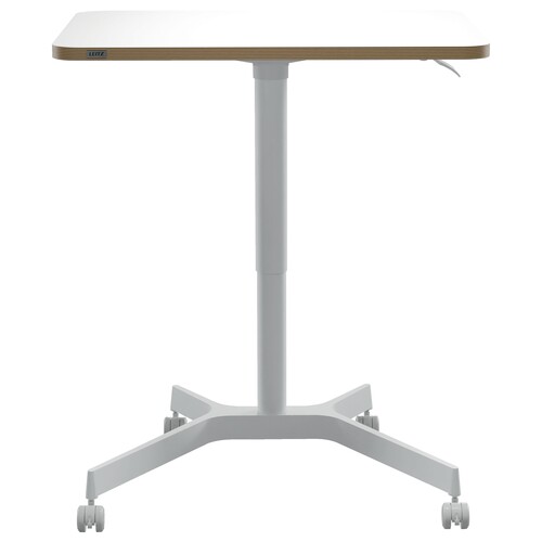 Sitz-/Steh-Schreibtisch Ergo Pneumatisch 80x60cm höhenverstellbar 75-114cm Leitz weiß 65360001 Produktbild Additional View 2 L