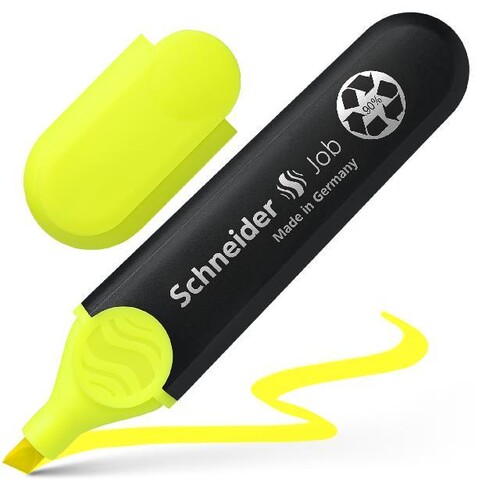 Textmarker Job 1+5mm Keilspitze gelb Schneider 1505 Produktbild Front View L