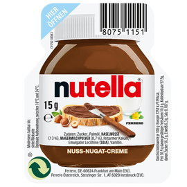 Nutella Brotaufstrich 70000067 120x15g (PACK=120 STÜCK) Produktbild