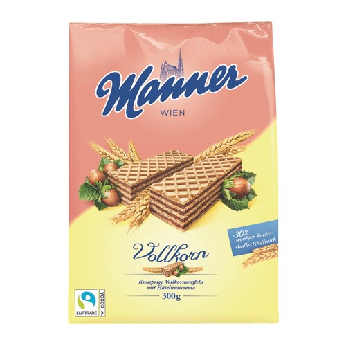 Manner Gebäck Vollkorn Schnitten 207941000 300gr (PACK=300 GRAMM) Produktbild Front View L