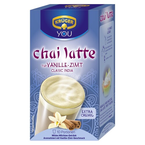 KRÜGER YOU Chai Latte 10029021 Vanille-Zimt 10St (PACK=10 STÜCK) Produktbild Front View L