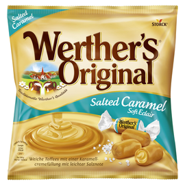 Werthers Original Karamellbonbon Salted Caramel 531350-00 180g (PACK=180 GRAMM) Produktbild