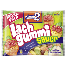 nimm2 Fruchtgummi Lachgummi Sauer 387759-00 376g (PACK=376 GRAMM) Produktbild