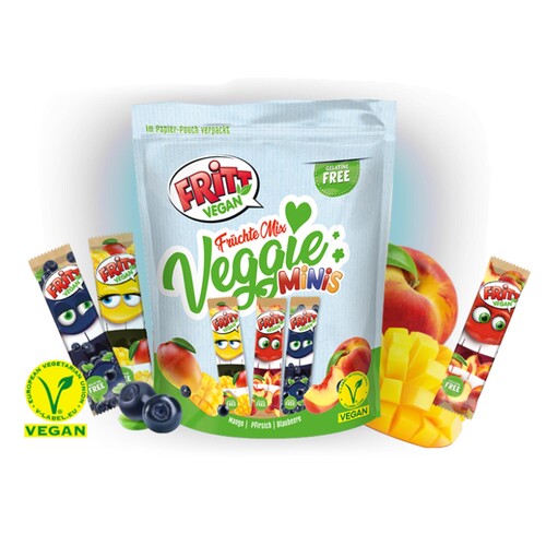 Fritt Vegan Früchte-Mix 10024586 135g (PACK=135 GRAMM) Produktbild