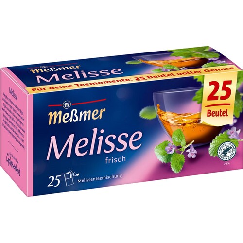 Meßmer Tee Melisse 100527 25St (PACK=25 STÜCK) Produktbild Front View L