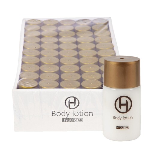HYGOSTAR Body Lotion 556215 Flasche 25ml 50St. (PACK=50 STÜCK) Produktbild Front View L