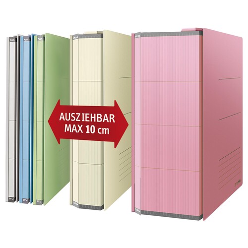 PLUS Japan Ordner ZeroMax 89810 DIN A4 24x30,6cm 1-10cm pink Produktbild Additional View 1 L