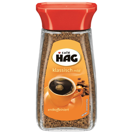 Cafe HAG Kaffee 4031770 löslich entkoffeiniert 100g (PACK=100 GRAMM) Produktbild