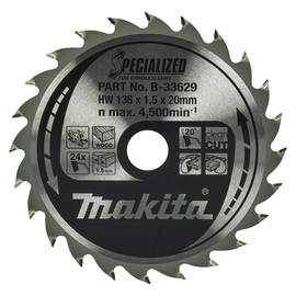 Makita Sägeblatt SPECIALIZED B-33629 136x20x24Z Produktbild