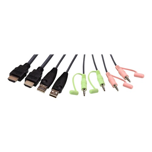 ATEN CS22H - KVM-/Audio-/USB-Switch - 2 x KVM/Audio/USB Produktbild Additional View 2 L